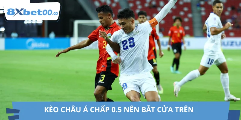 Kèo châu Á chấp 0.5 nên bắt cửa trên
